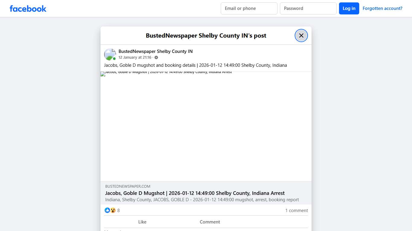 Jacobs, Goble D mugshot... - BustedNewspaper Shelby County IN Facebook